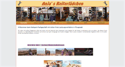 Desktop Screenshot of anjas-reiterlaedchen.de